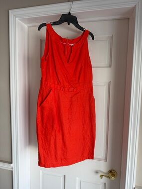 Boden Sleeveless Bright orange Mini Dress
